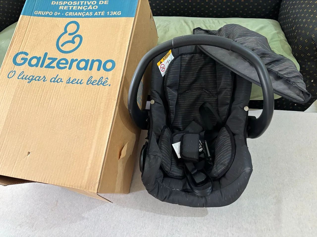 Bebê conforto Galzerano semi novo  - Foto 6