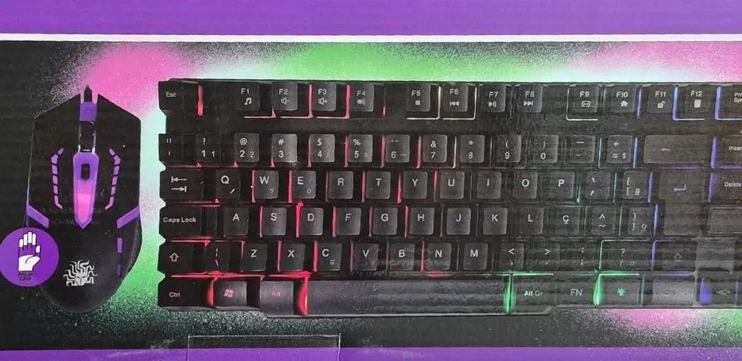 COMBO GAMER  MOUSE E TECLADO C/ FIO KG-02N 015-0052<br> - Foto 2