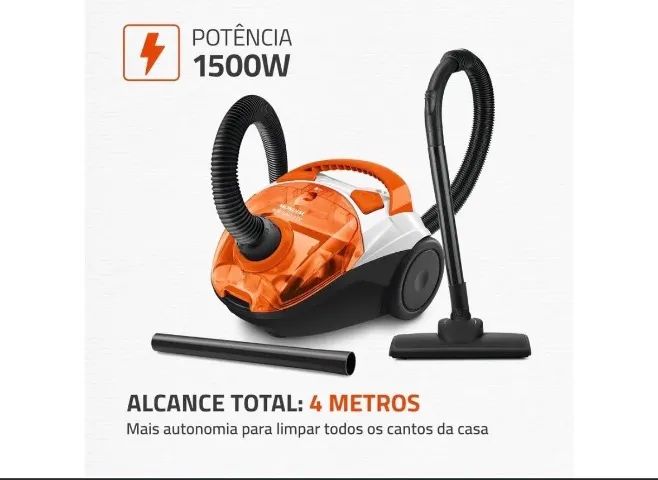 Aspirador de pó mundial filtro hepa 1500w + hepa turbo 2000