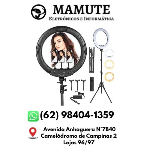 Ring Light Iluminador Led 18" 45CM + Tripe +  suporte de celular