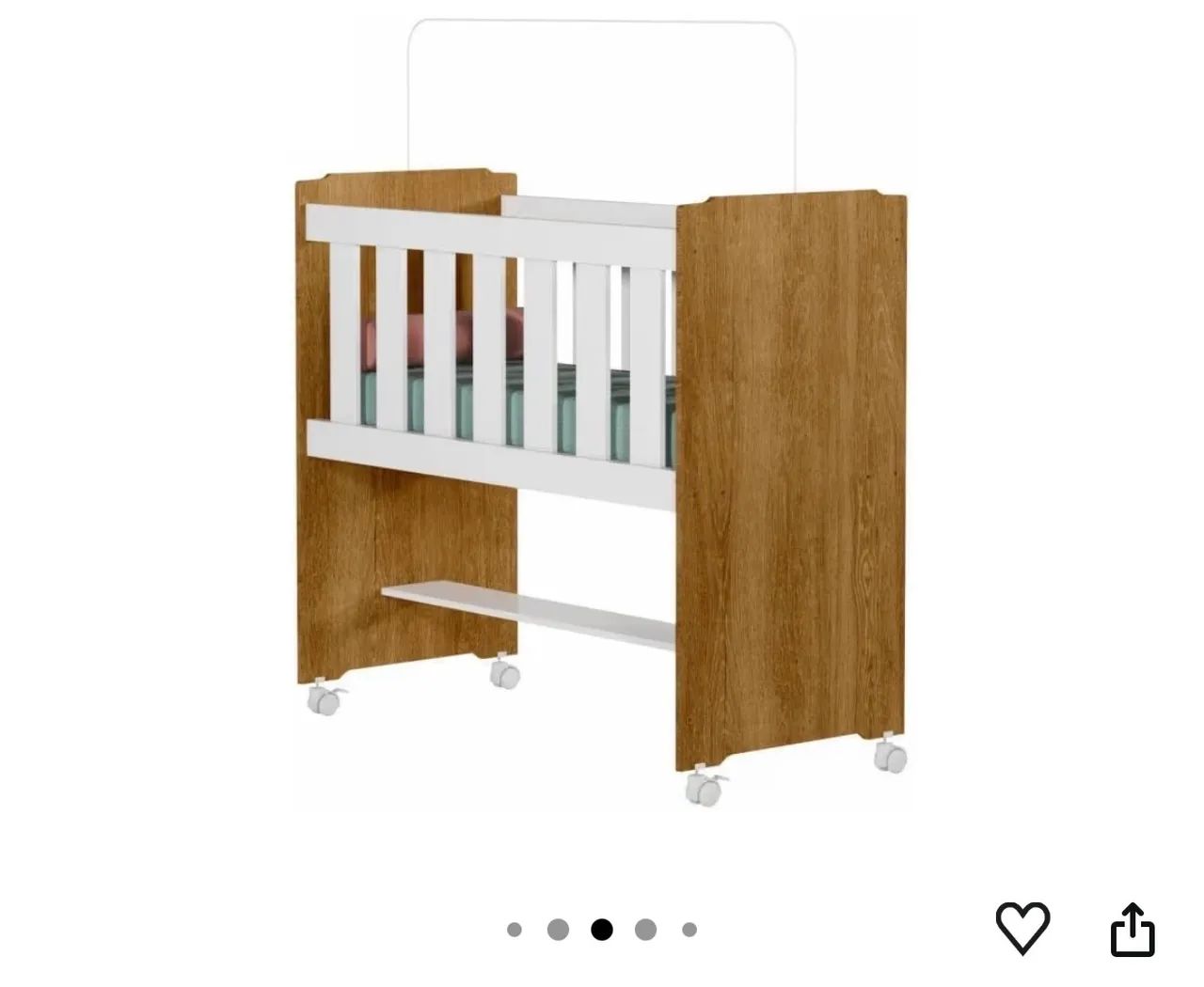 Mini berço Semi Novo / pouco usado  - Foto 3