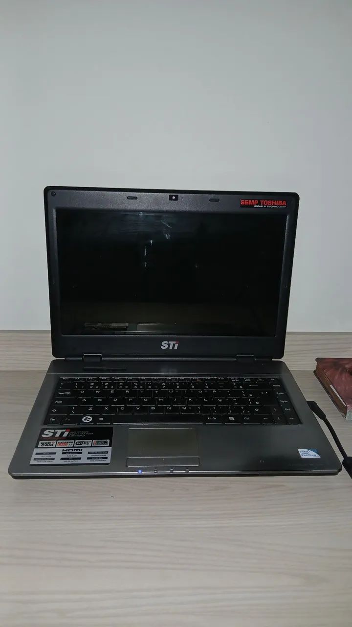 Notebook Toshiba IS 1414 Funcionando - Intel Pentium 320GB