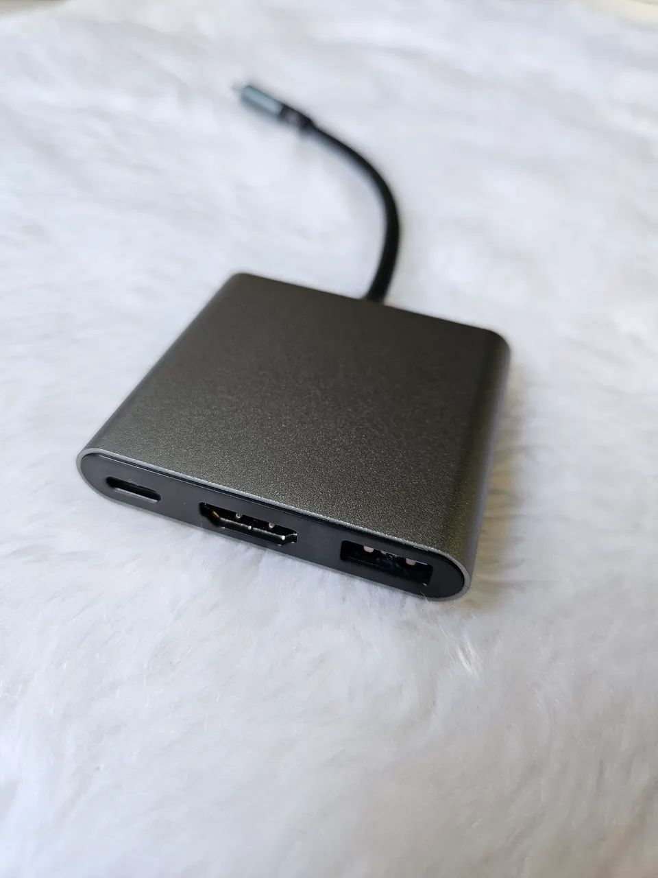 Adaptador Conversor Usb 3.0 Tipo C Para Hdmi 4k 3 Em 1