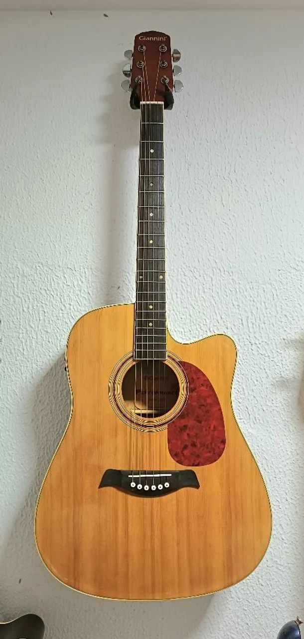 Violão Folk Giannini GF1 Elétrico - Vendo e Troco  - Foto 2