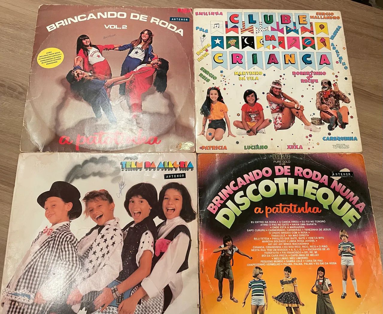  4 Discos de Vinil Infantis - Trem da Alegria e Clássicos