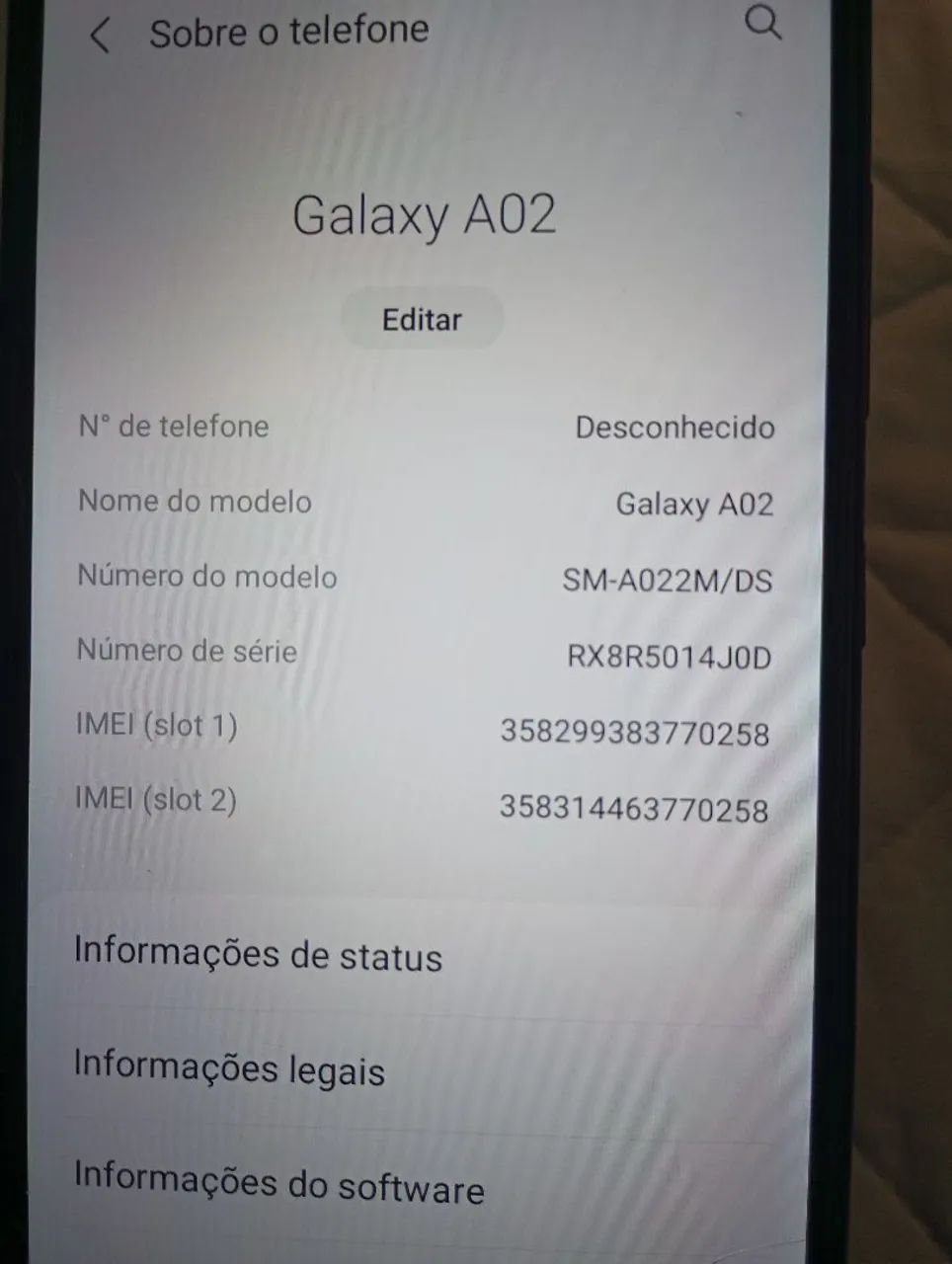 Venda de um celular Samsung Galaxy ao2  - Foto 2
