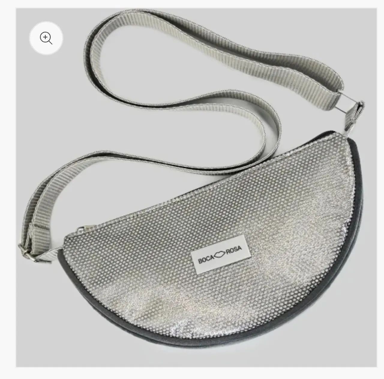 Bolsa pochete prata Boca Rosa