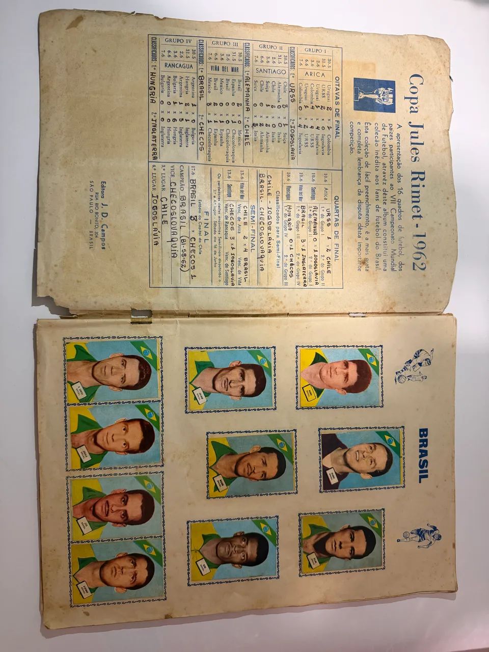 Álbum da Copa 1962 Brasil Campeão  - Foto 2