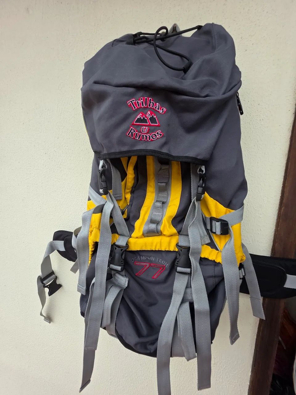 Mochila Cargueira Trilhas e Rumos Crampon Tech 77L - Estrutura de Alumínio - Foto 2