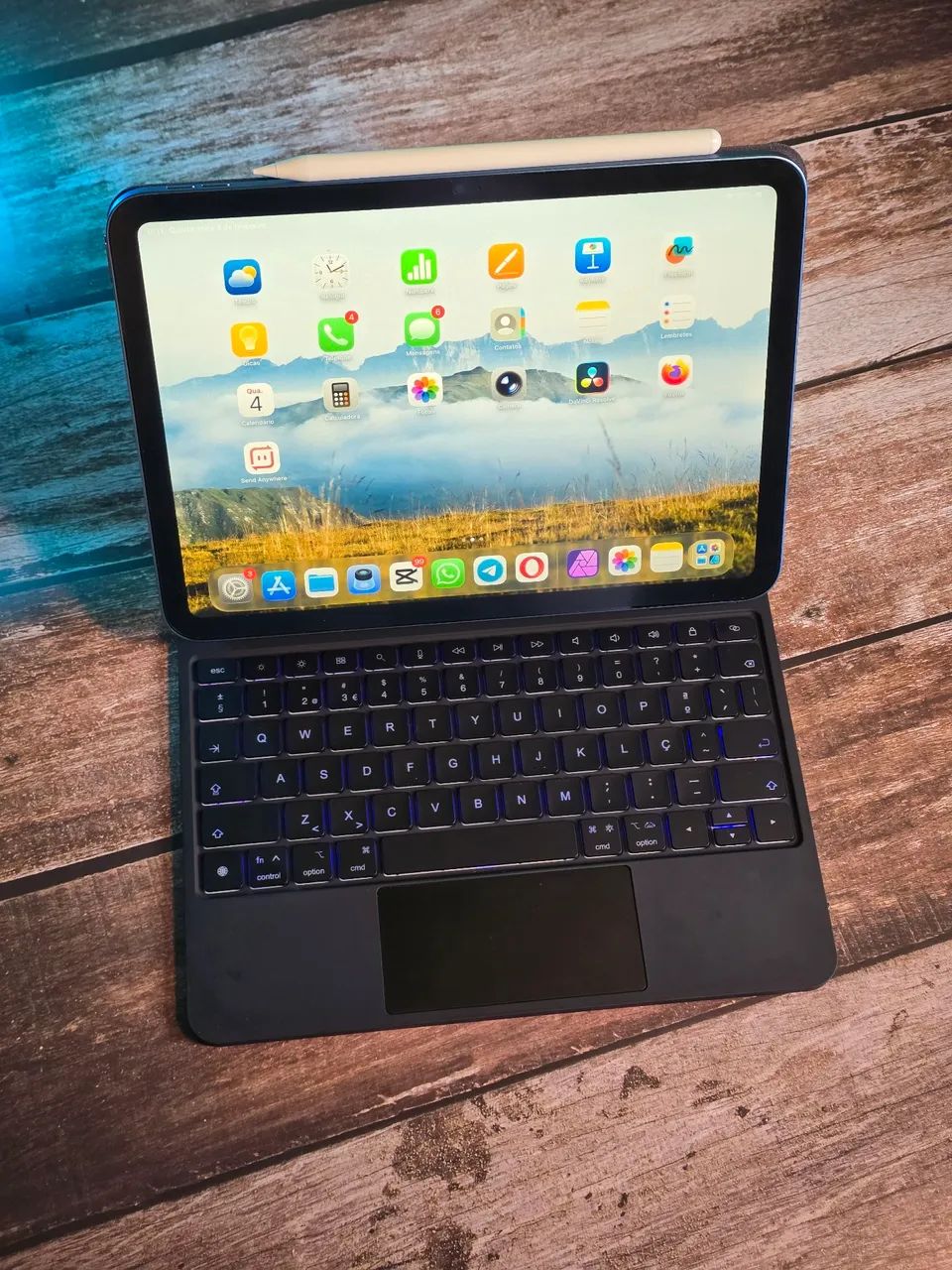 iPad 11 (A16) 128GB Wi-Fi + Capa teclado, película e caneta Bettdow - Foto 2