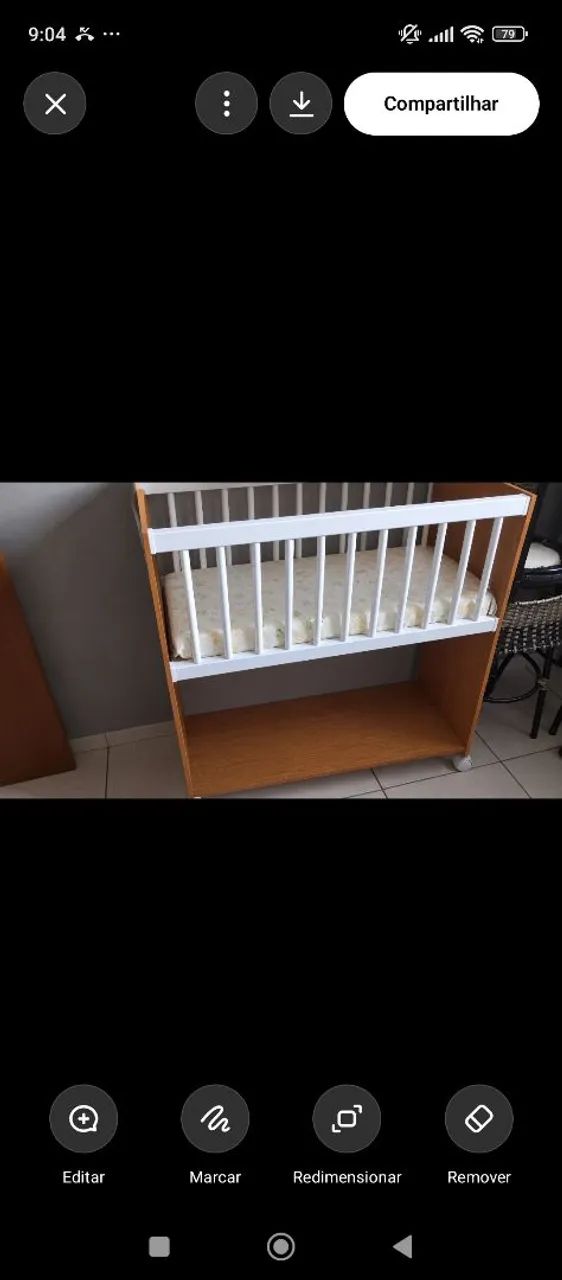 Mini berço com colchão  - Foto 2