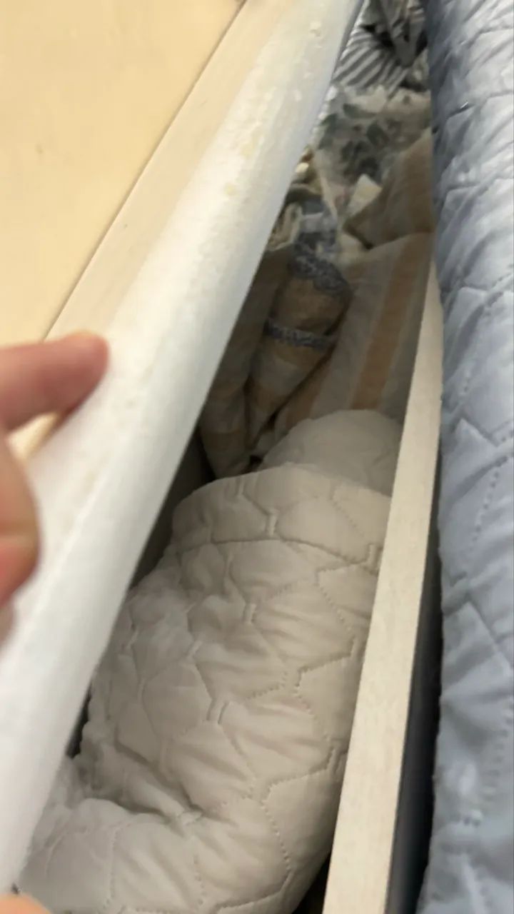 Vendo cama de casal  + colchão + baú  - Foto 4