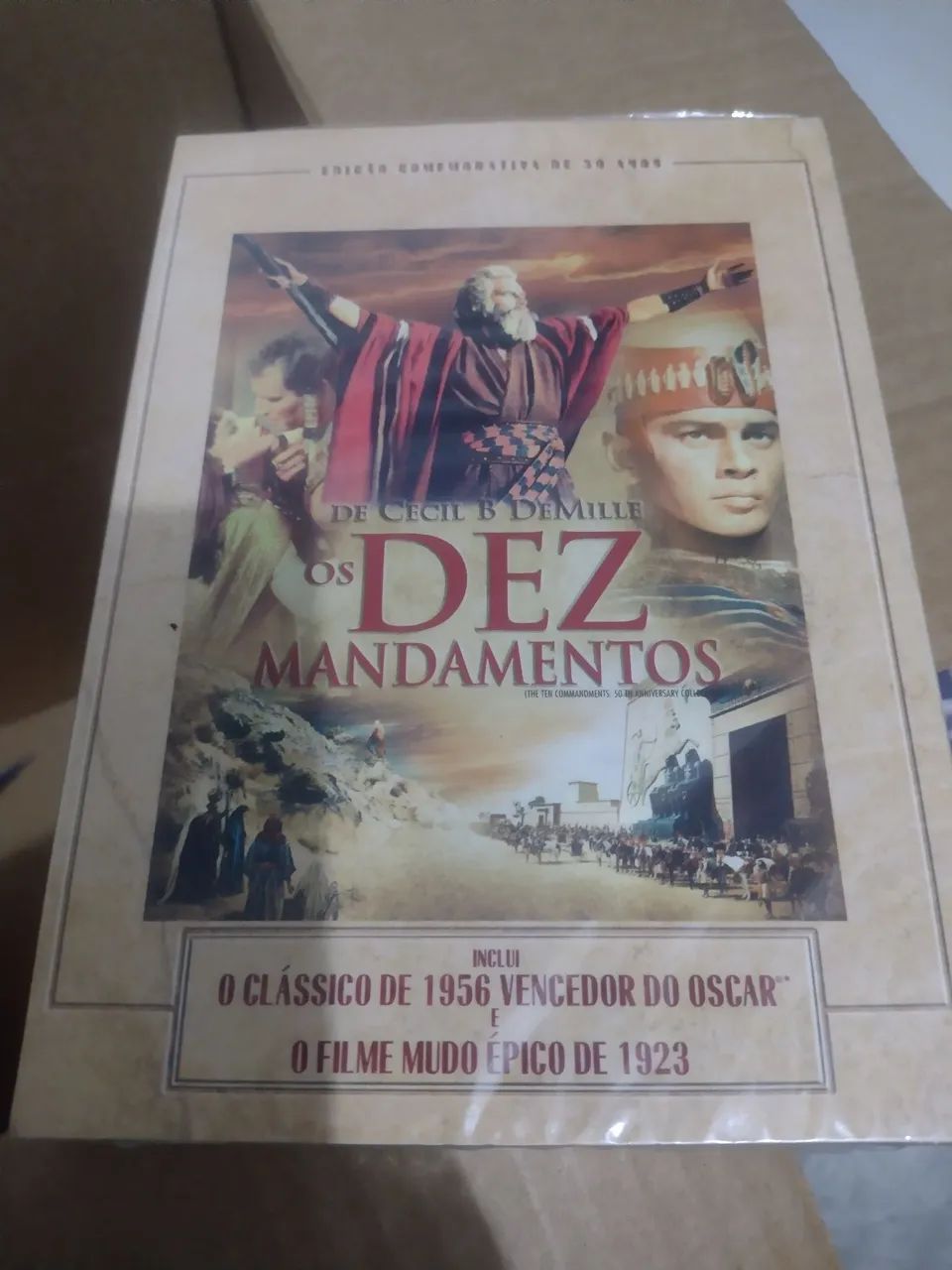 Dvd Duplo Os Dez Mandamentos (1923 e 1956) Cecil B. DeMille