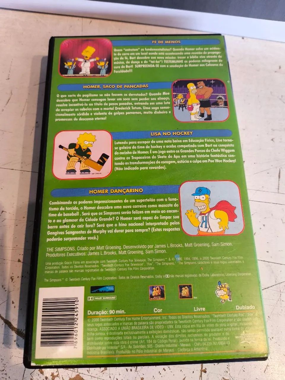 Fita em VHS Os Simpsons - Em seus lugares, Posição de Largada , Ai