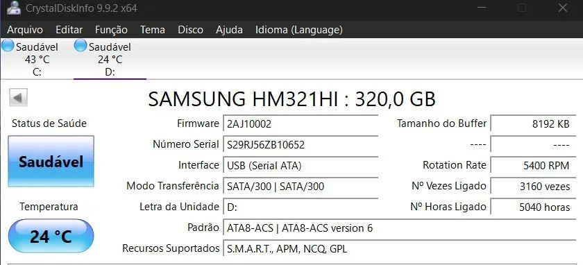 SSD Externo 320gb Sata 3.0GB | Samsung - Foto 4