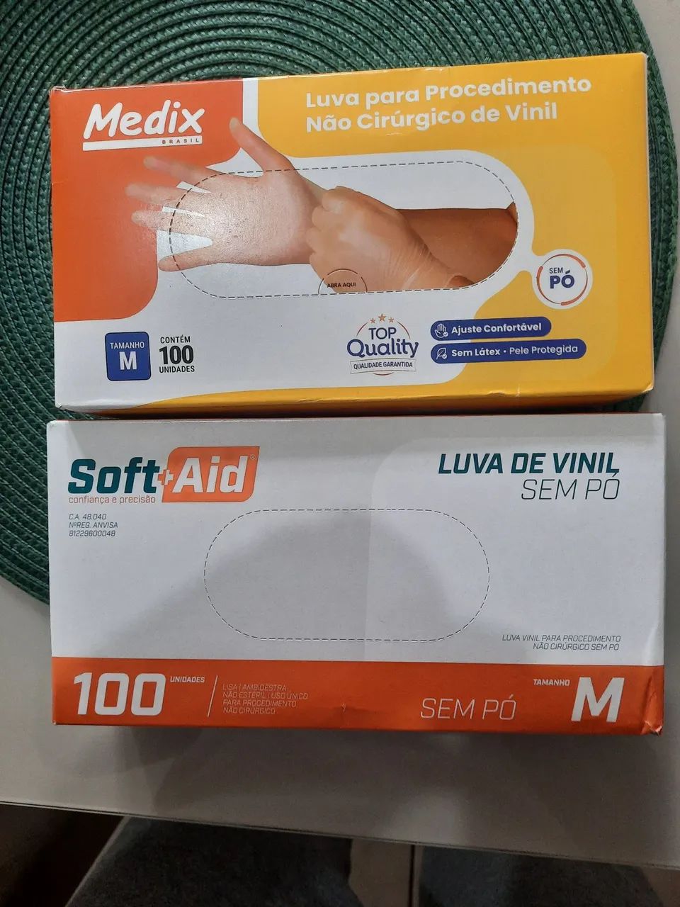 Luva de vinil 