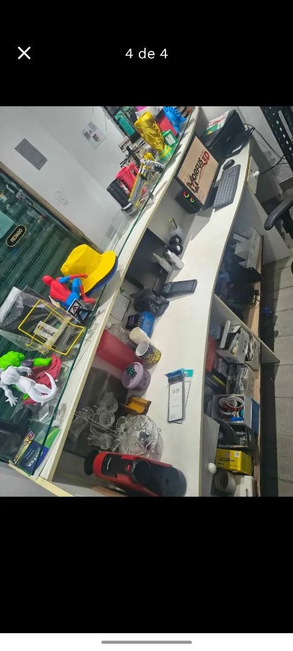 BALCÃO C/ BANCADA DE VIDRO  - Foto 2