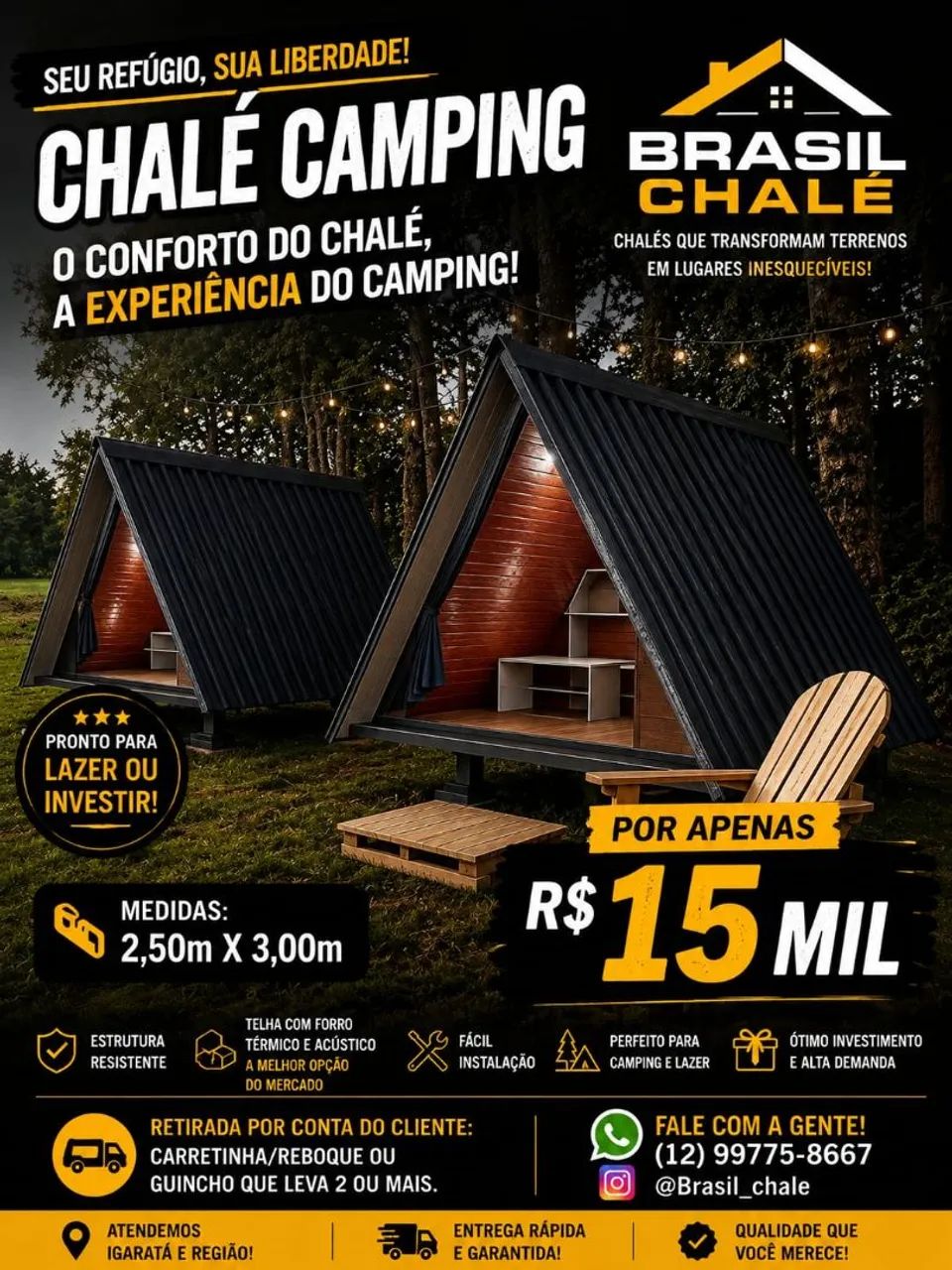 Chalé Camping 