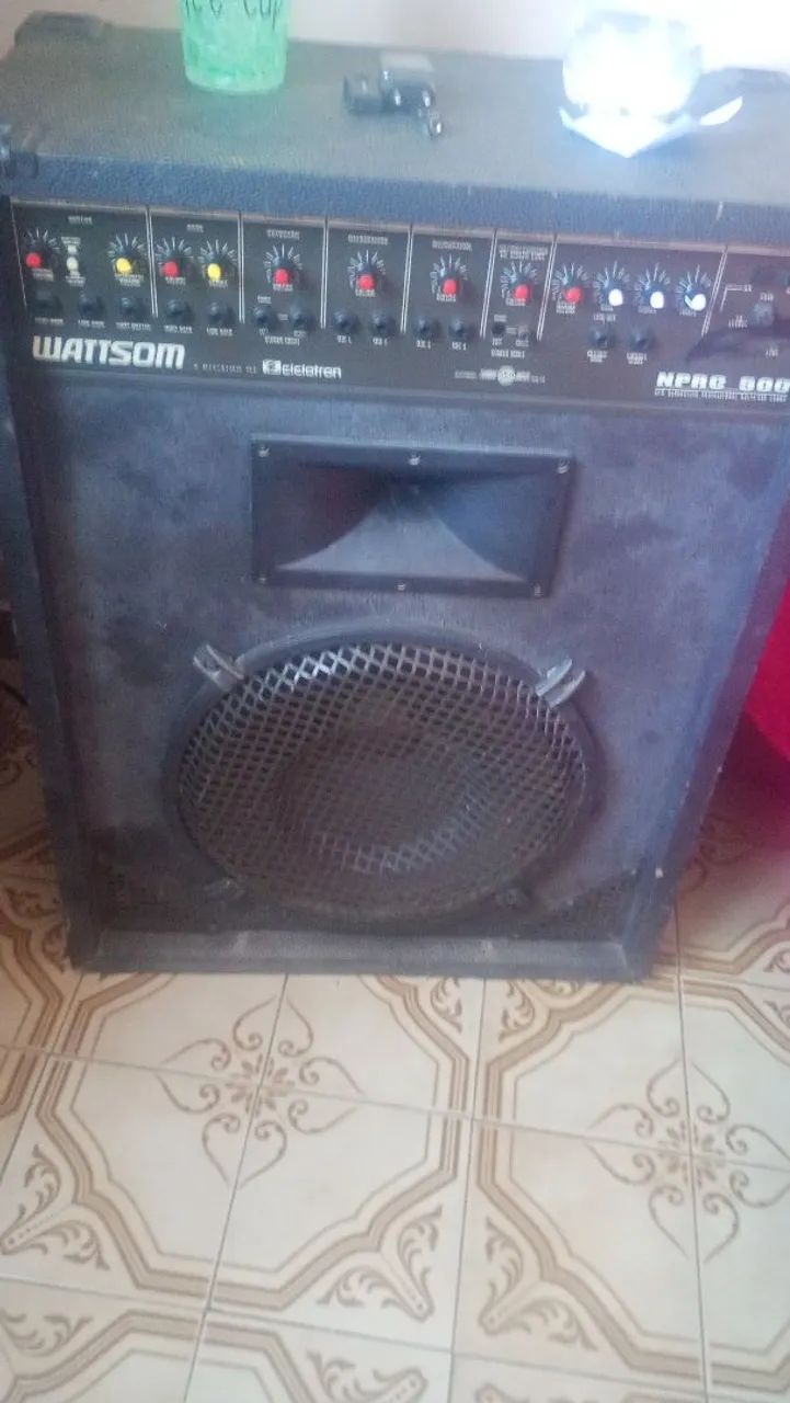 Caixa de som Watson 200 rms alto falante de 15 polegadas 