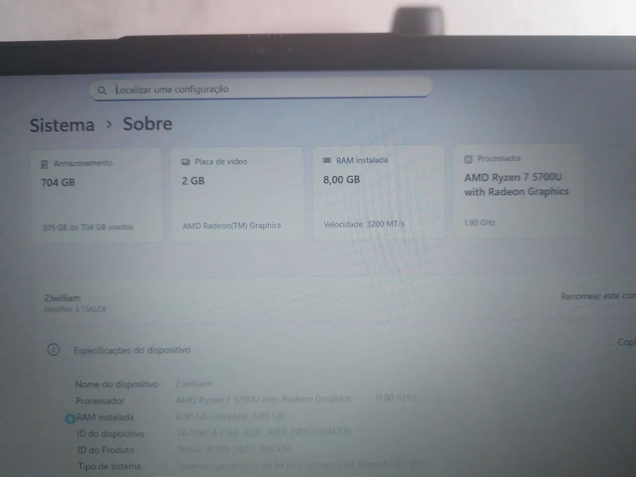 Eleve seu momento de lazer com este excelente notebook gamer Idea Pad 3 - Foto 4