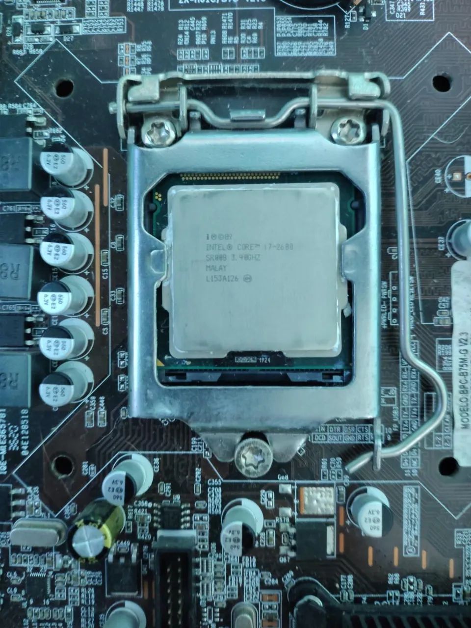 Kit Placa-Mãe B75 + Intel Core i7-2600 LGA 1155 - Foto 2