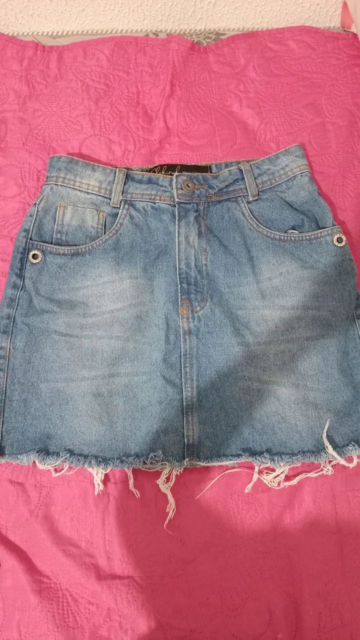 Saia jeans e calça jeans tam 40