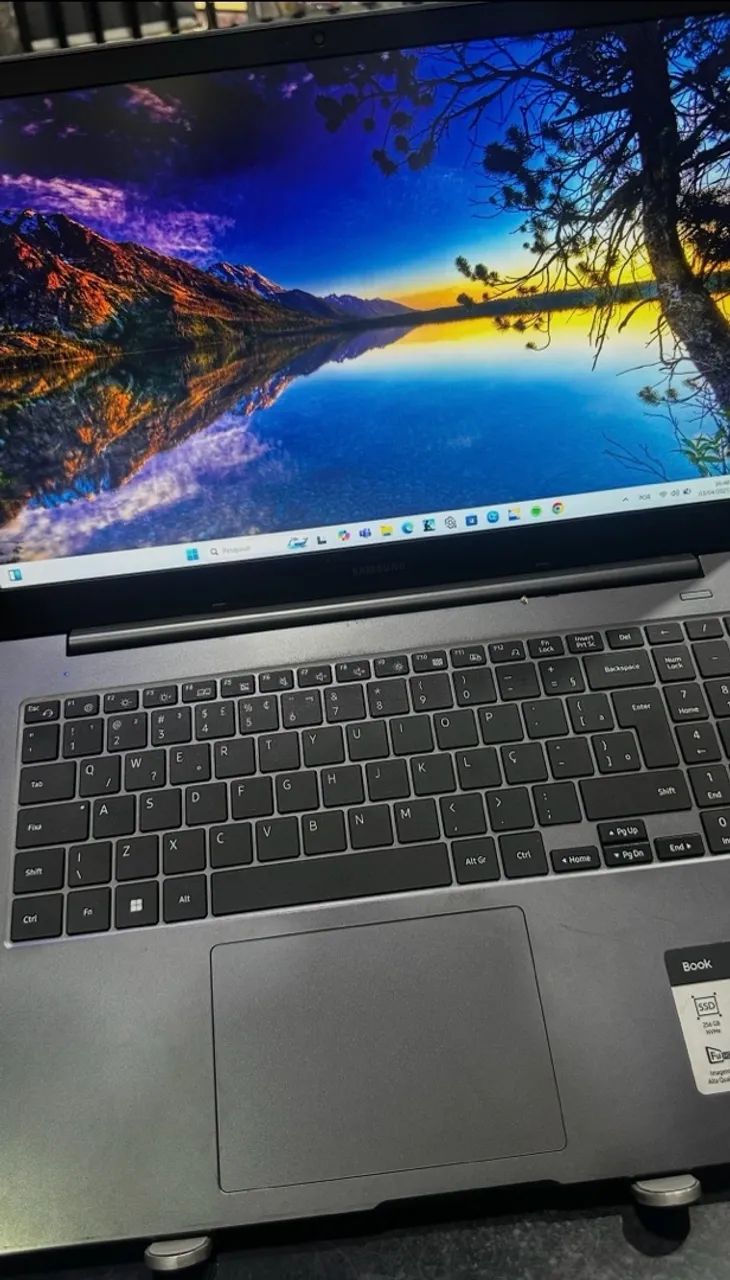 Notebook Samsung Book Intel Celeron Cinza 4gb 256gb Ssd