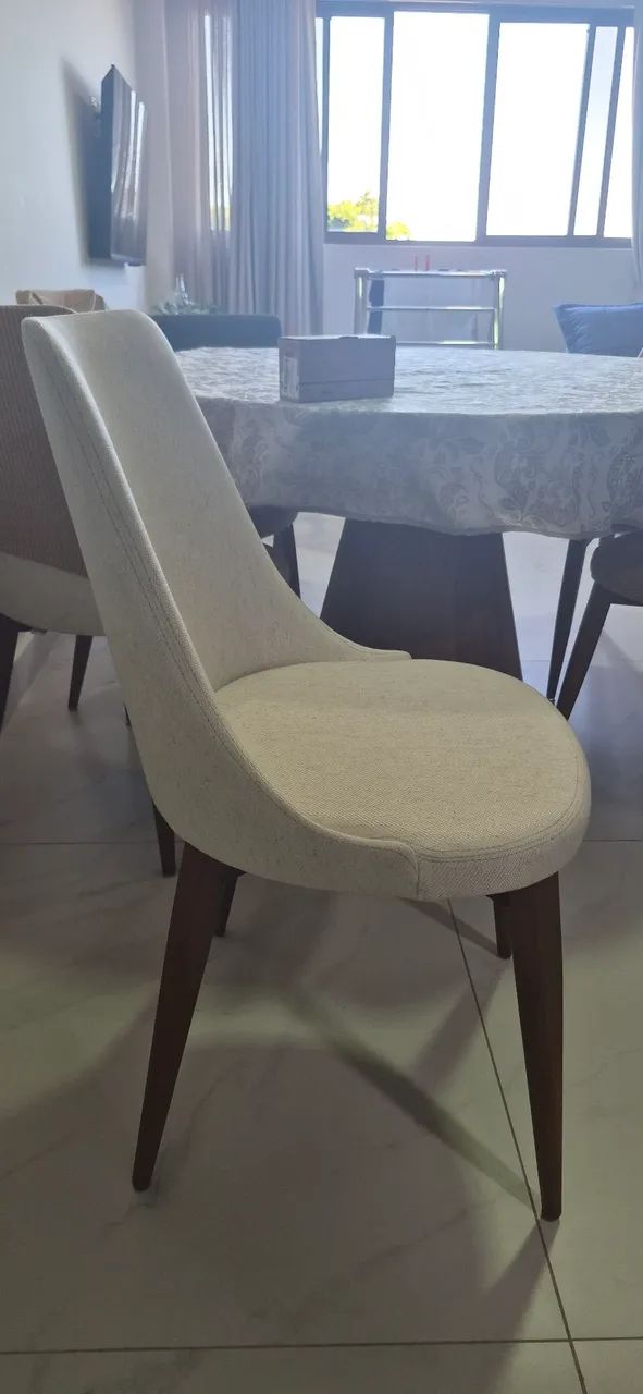 Conjunto de 6 lindas cadeiras de mesa de jantar , conforto e elegância! - Foto 3