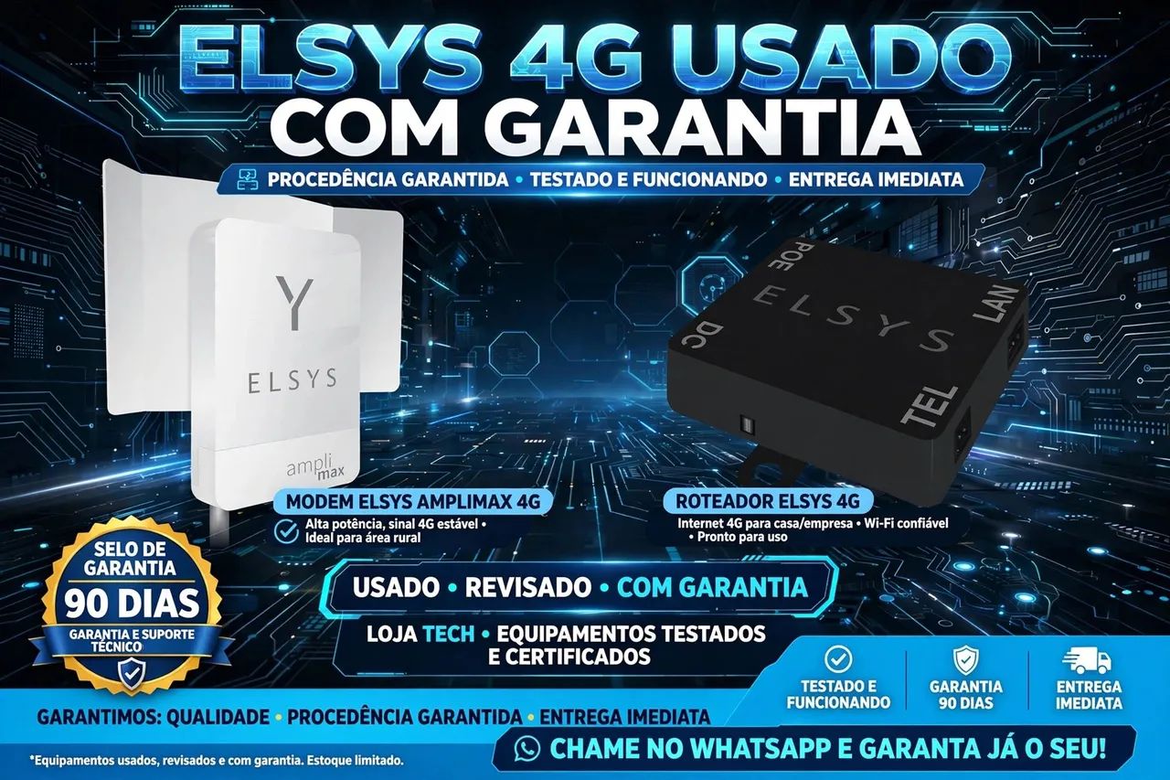 Elsys 4g sem voz