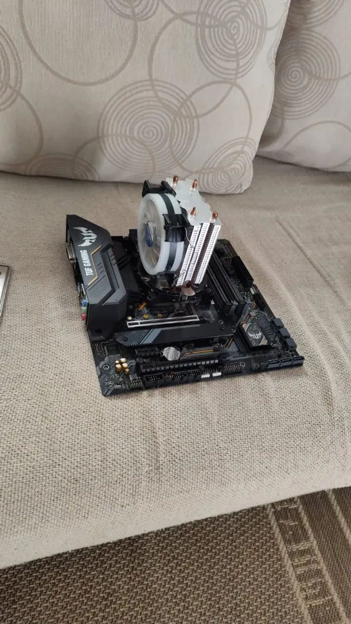 Kit placa mãe Asus + processador i7 10700k cooler