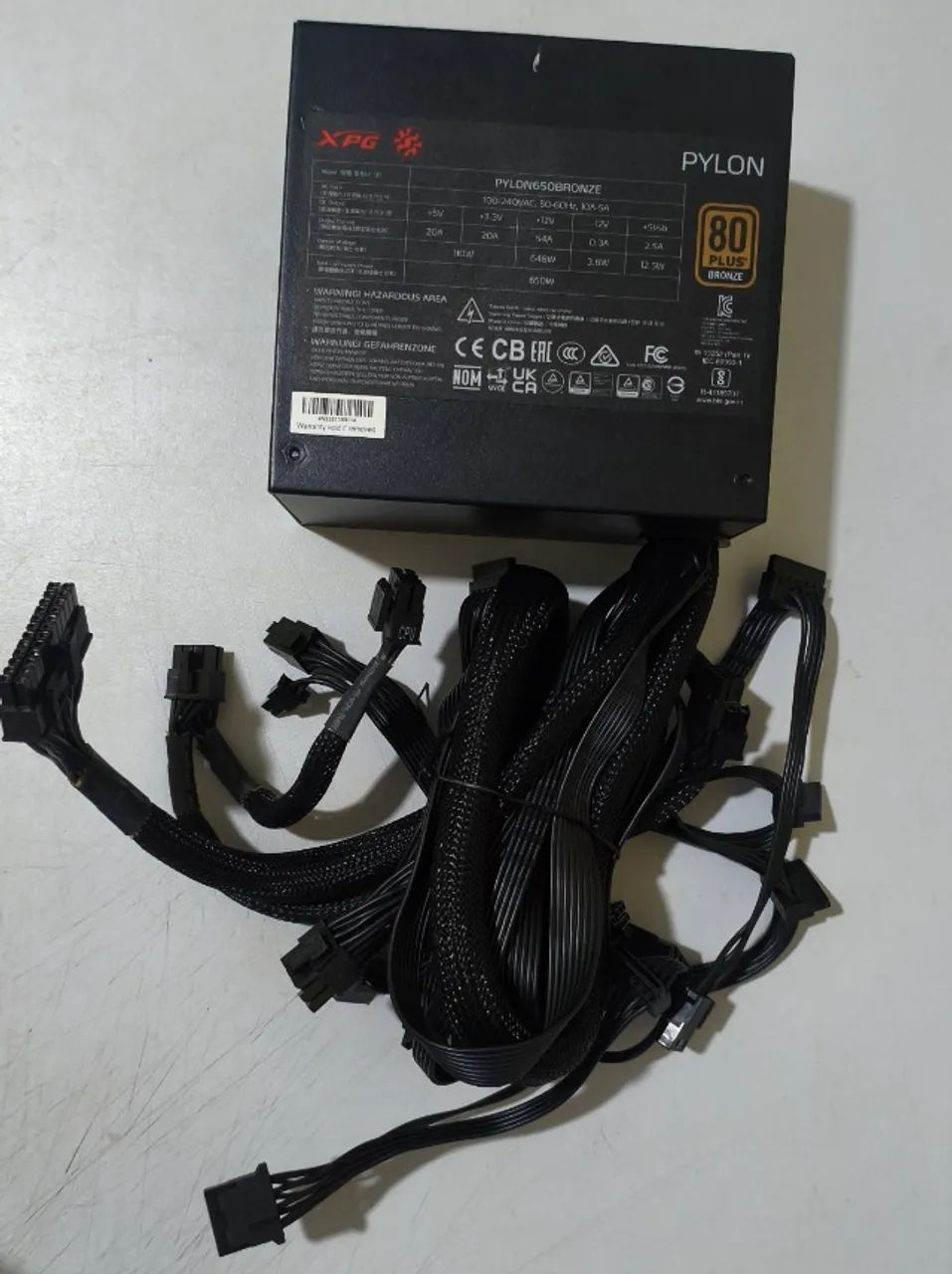 Fonte XPG Pylon 650W 80 Plus Bronze - Foto 3