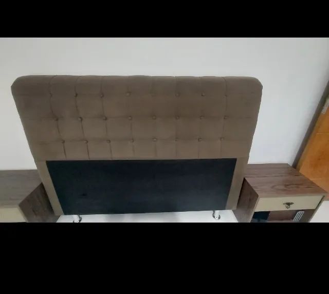 Cabeceira de cama Queen com criados mudos - Foto 2