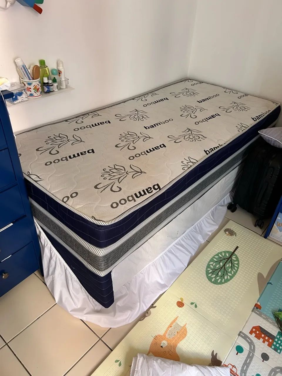 Cama box com auxiliar