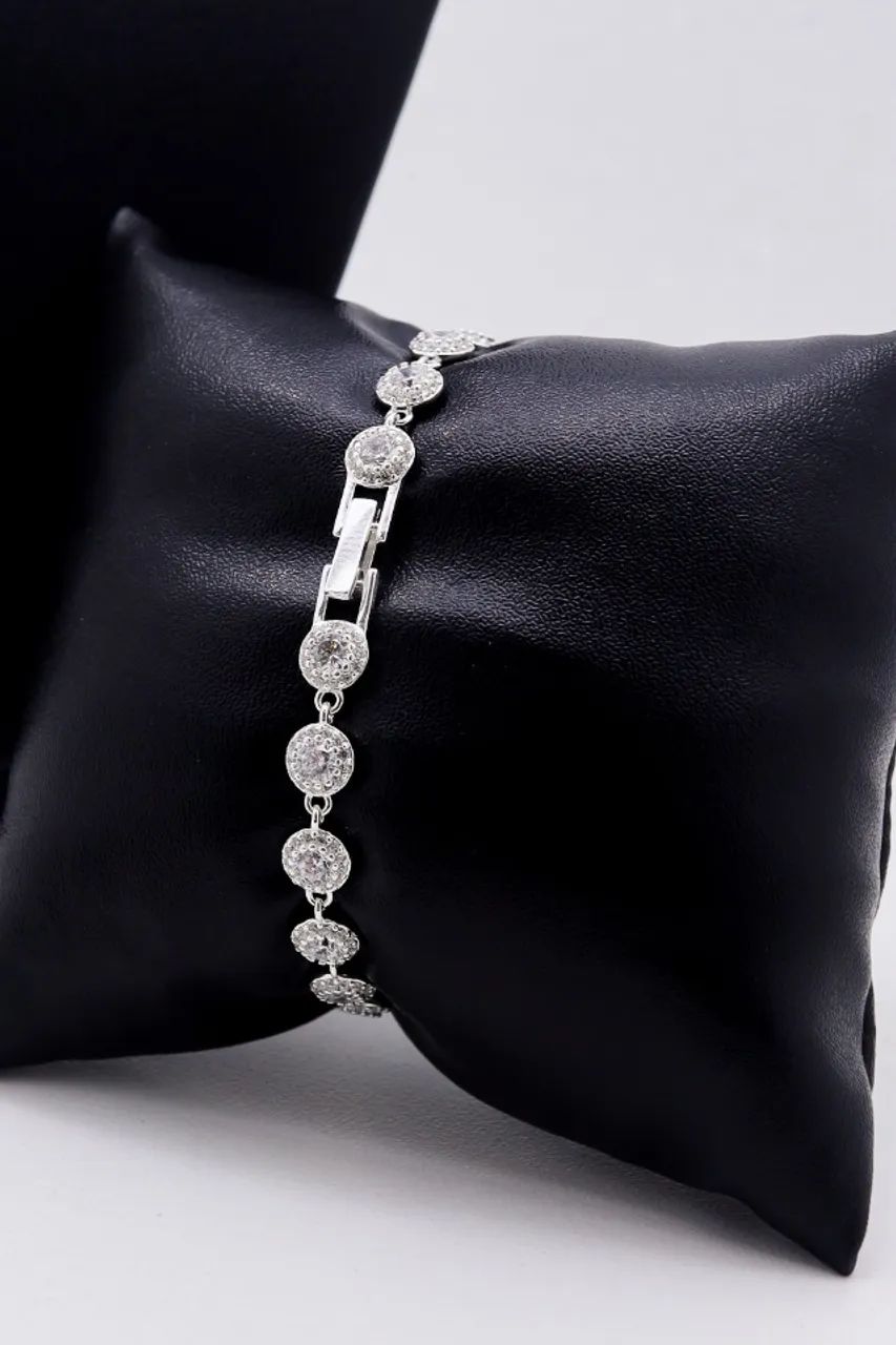 Conjunto Swarovski banhado a prata  - Foto 4