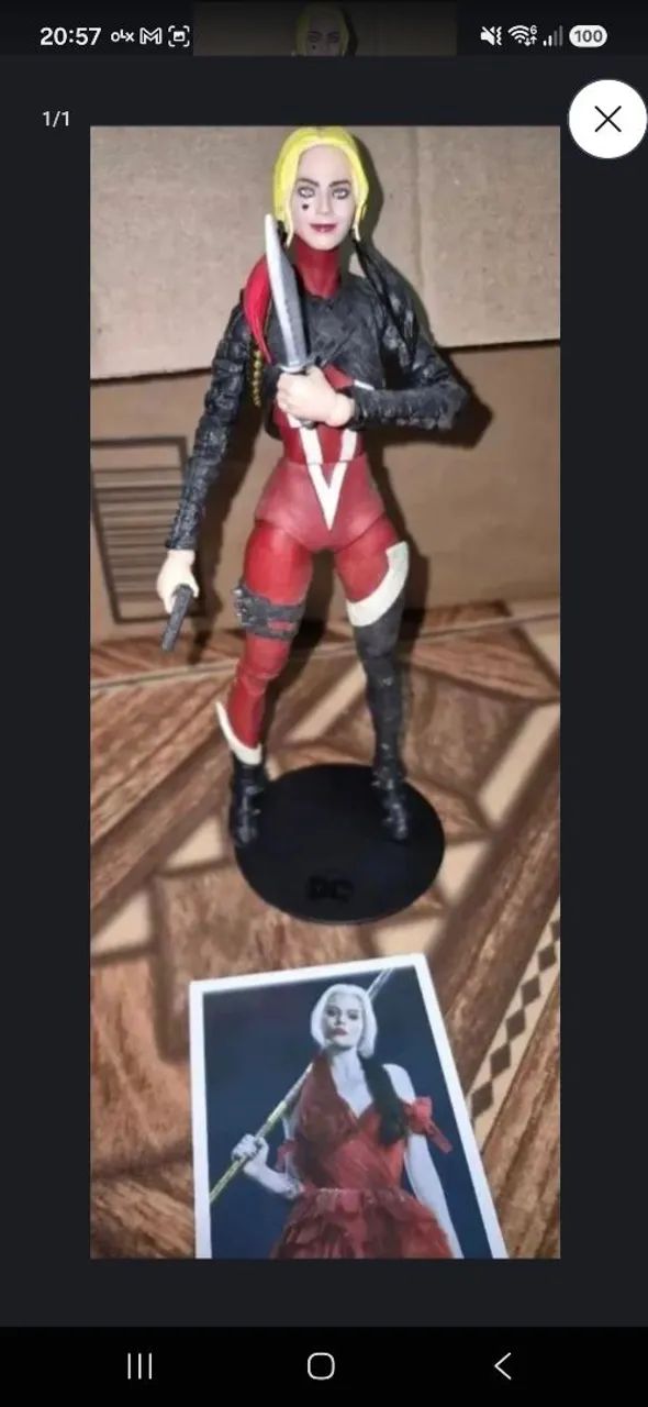 Arlequina mcfarlane custom 