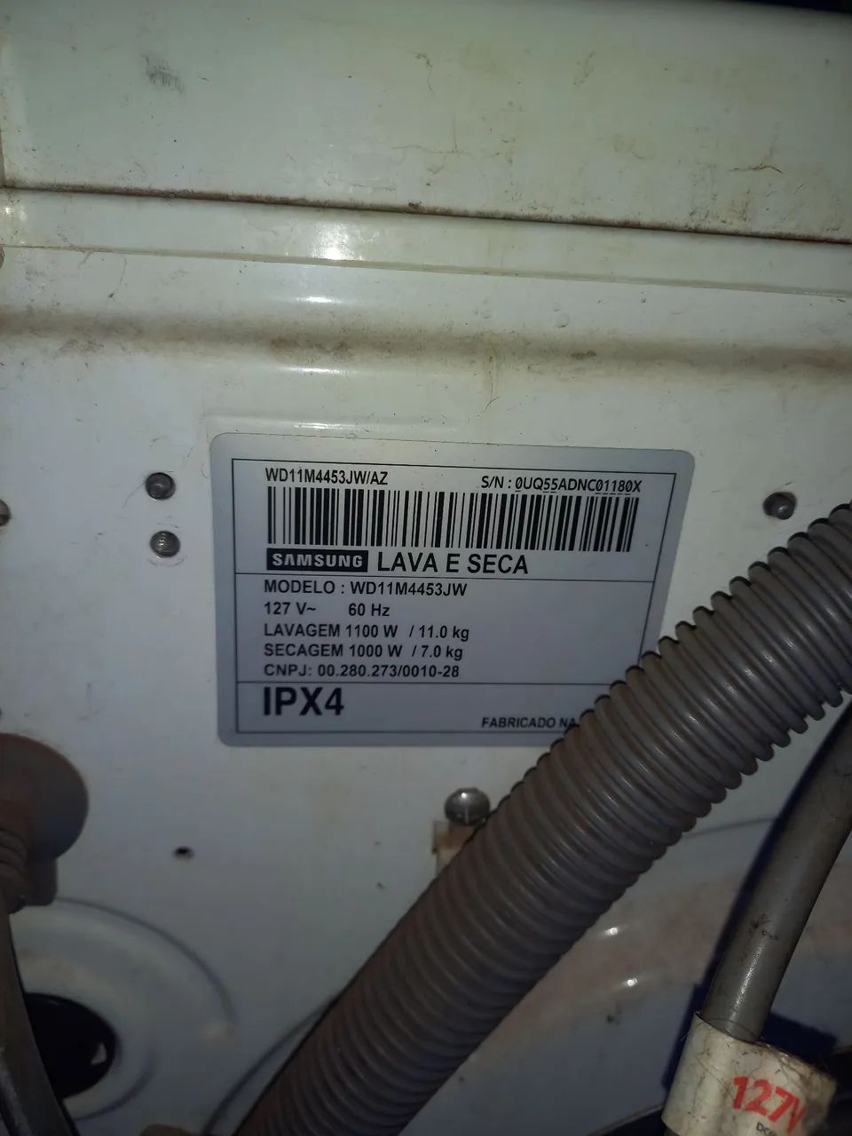 Lava e seca usada com defeito - Foto 2
