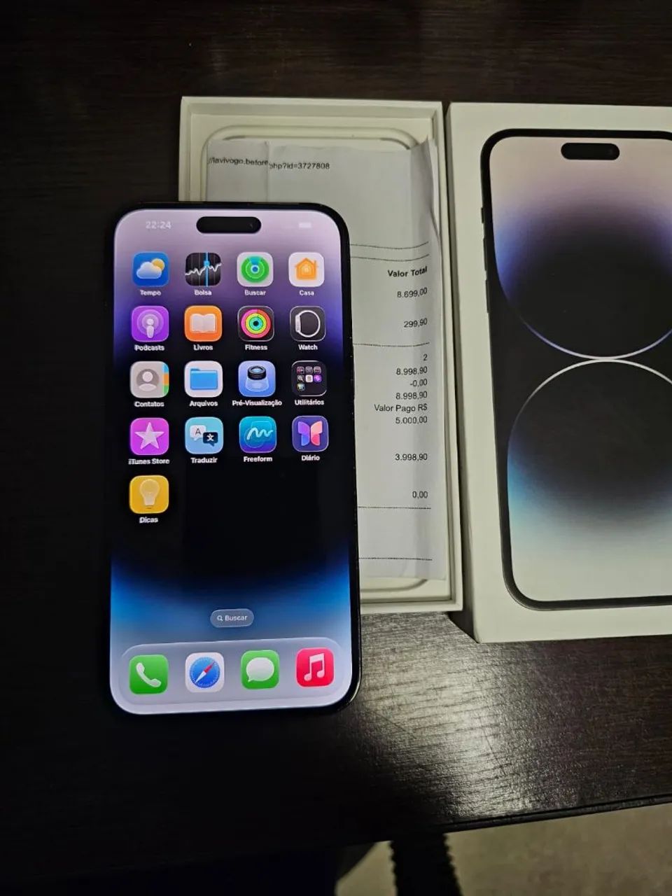 IPHONE 14 PRO MAX CAIXA E NOTA FISCAL - Foto 5