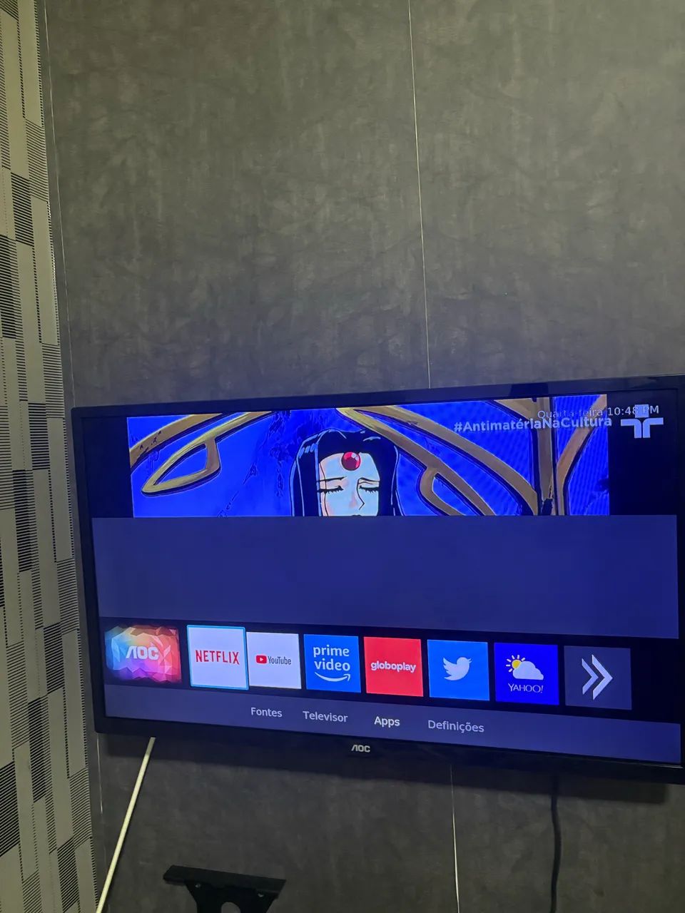 Smart TV de 32" AOC 32S5295 com tela LED HD - preto - Foto 2