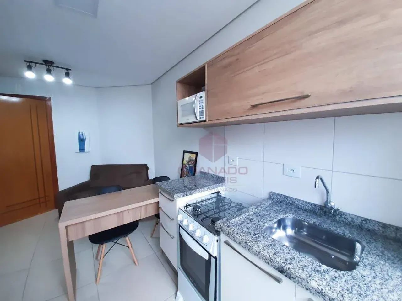 Apartamento de 1 quarto TODO mobiliado e equipado, pronto para morar. Área de lazer com pi - Foto 5