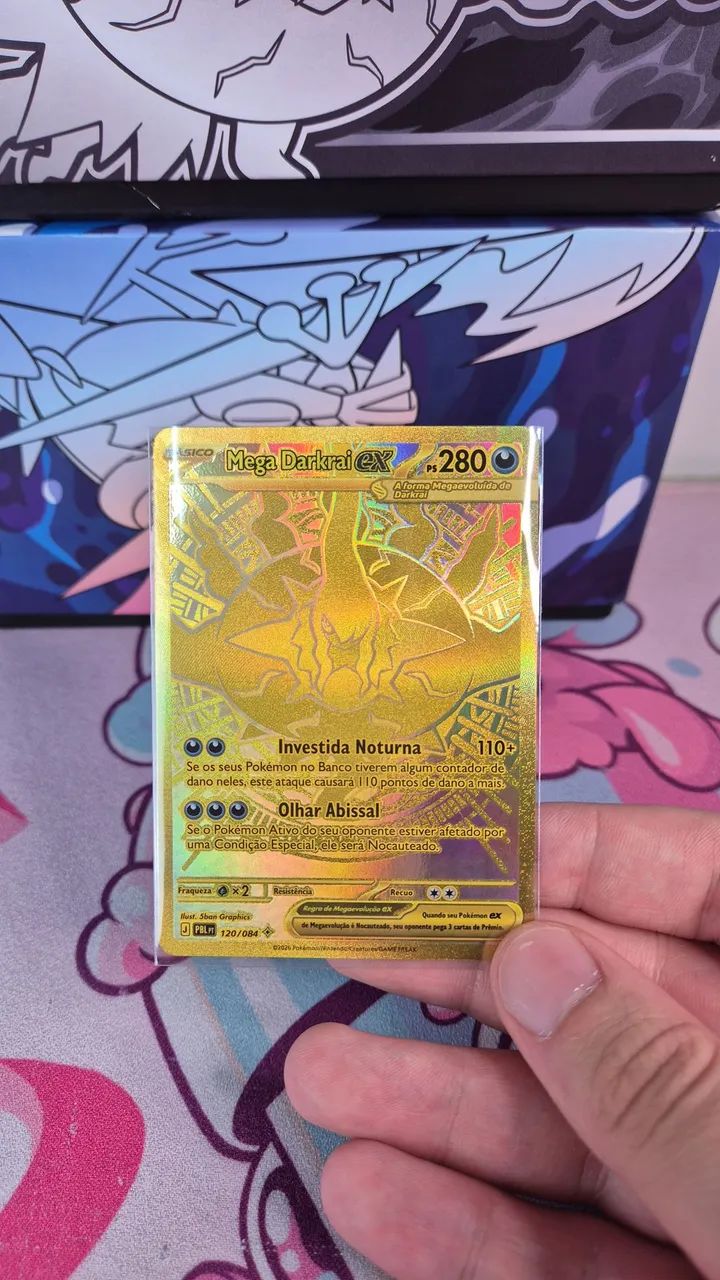 Mega Darkrai Ex Dourado (120/084)  - Foto 2