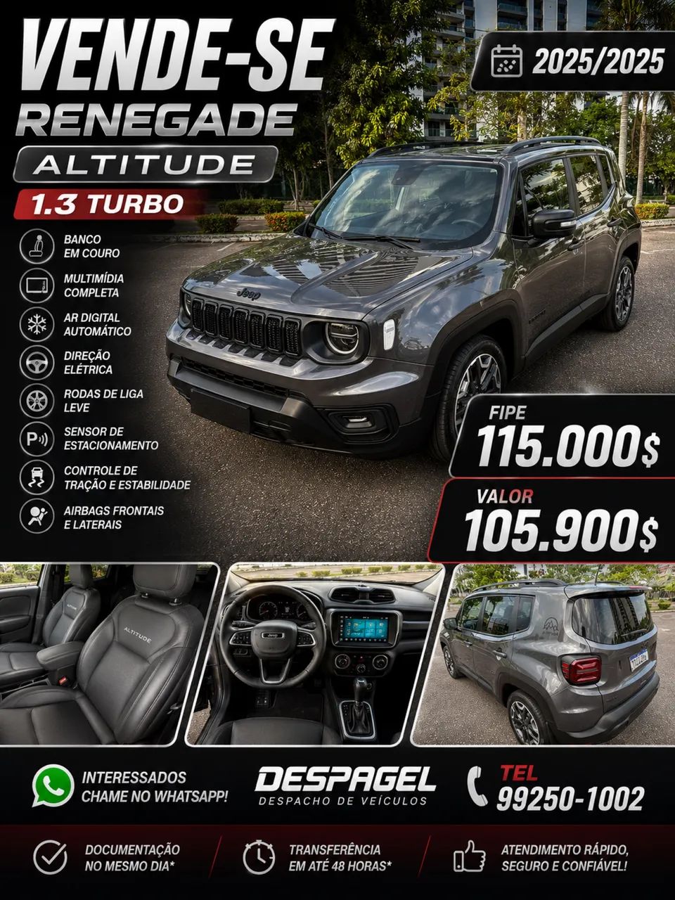 Jeep Renegade Renegade Sport Altitude 1.3 TB Flex Aut. 2025
