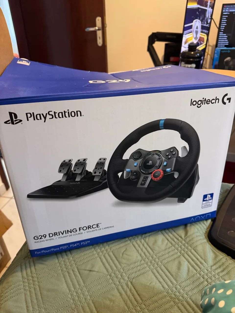 Volante logitech g29 com câmbio manual e pedais - Foto 3