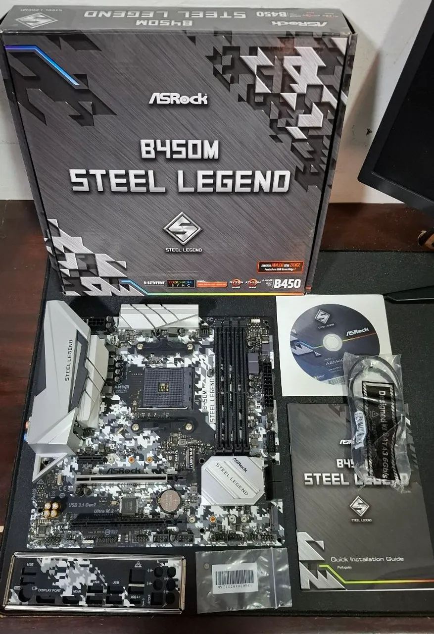 Placa mãe B450M Steel Legend - Foto 3