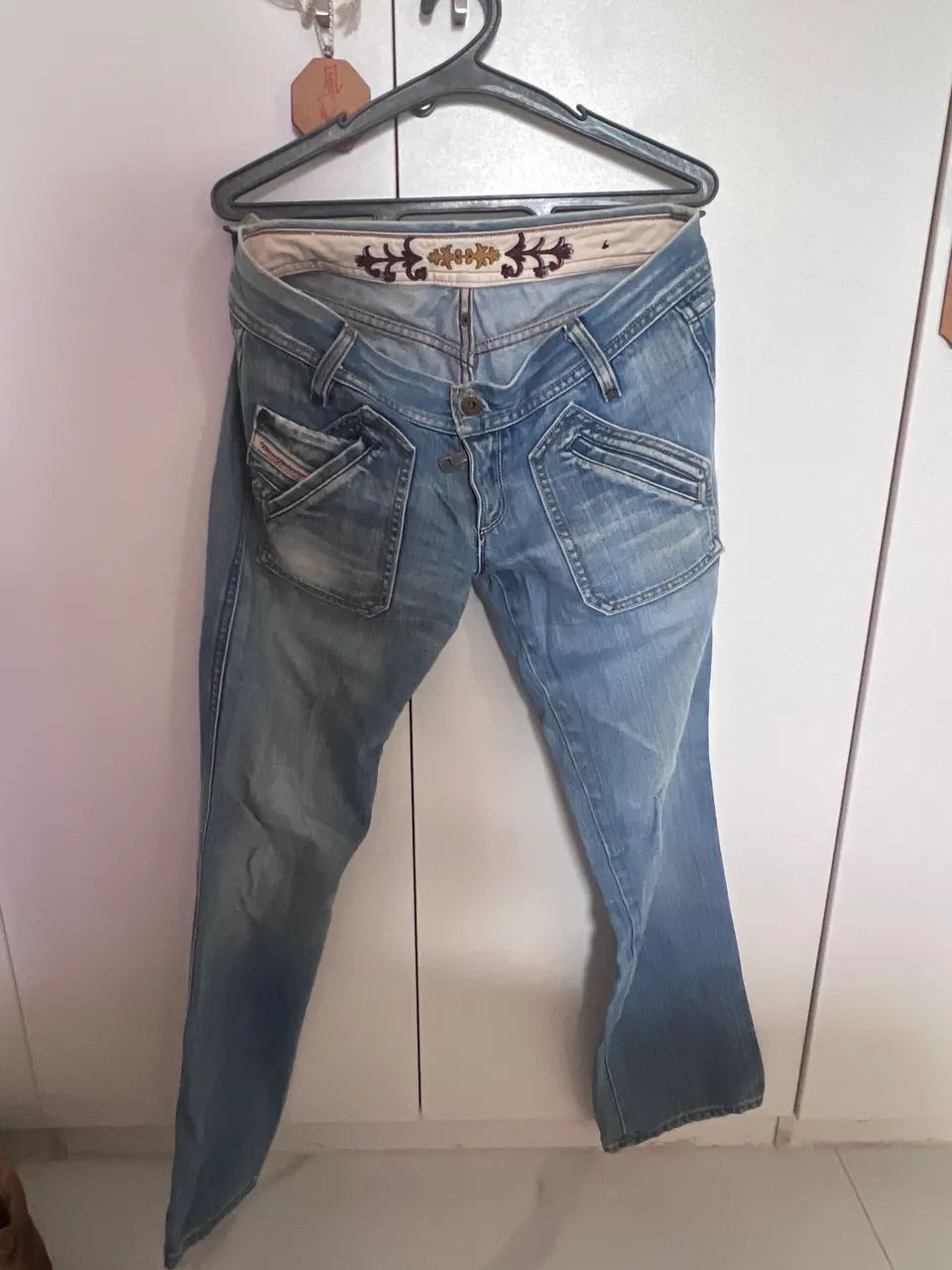 calça jeans diesel cintura baixa 28 - Foto 2
