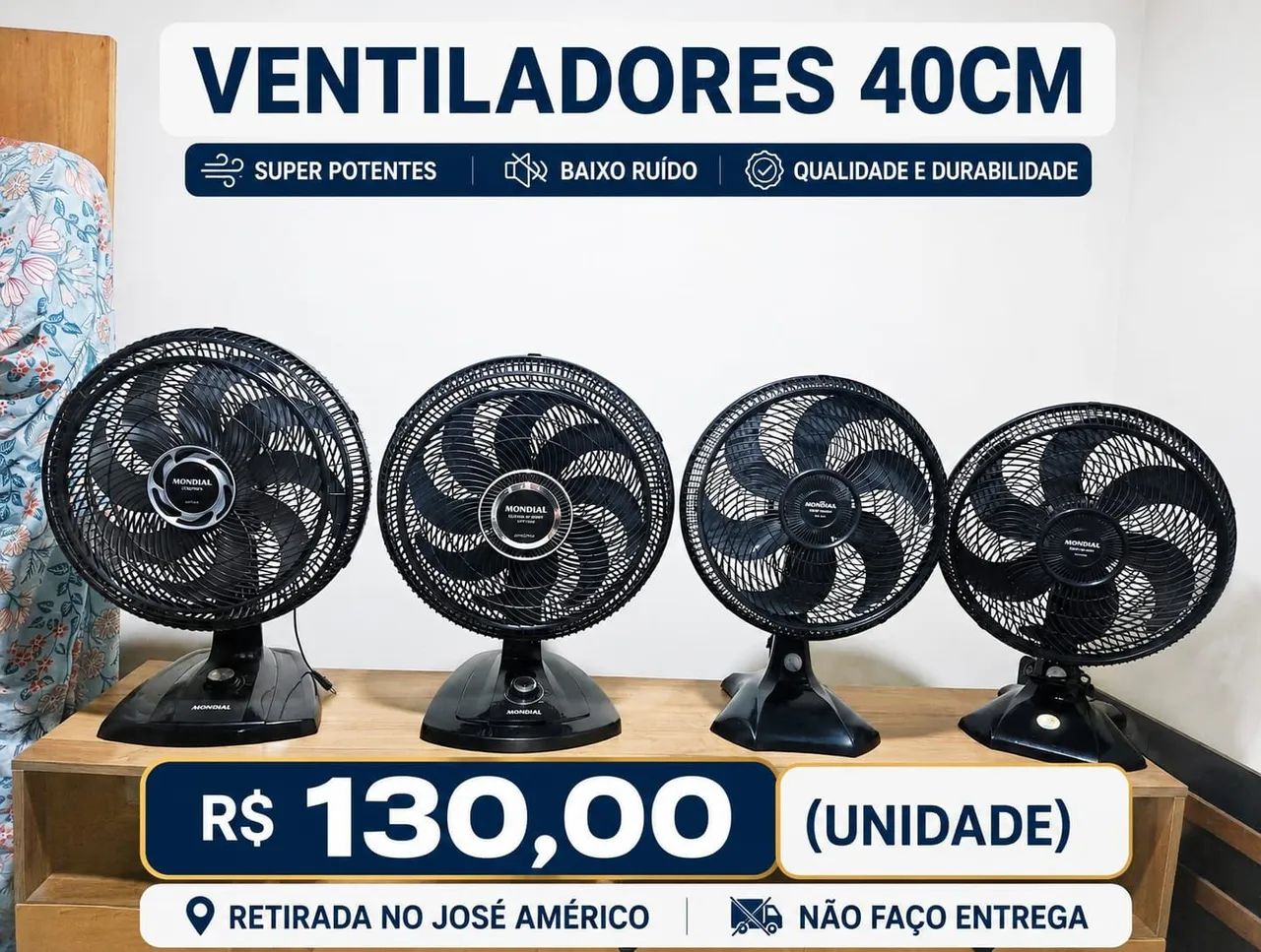 Ventiladores 40 cm (130 cada) usado