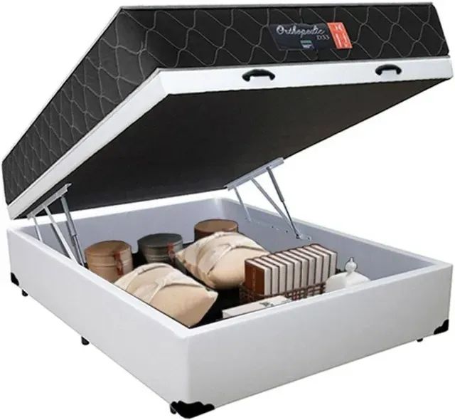 Colchão Casal Molas Ensacadas + Cama Box Baú  - Foto 2