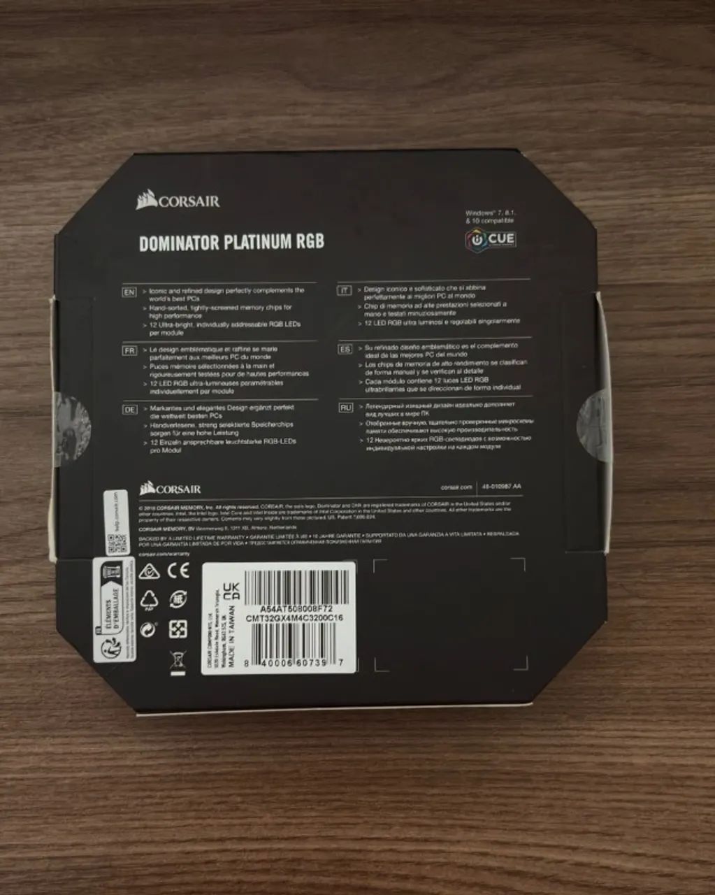 Memória RAM Corsair Dominator Platinum RGB 32GB (4x8GB) DDR4 3200 (PC4-25600) C16 - Foto 2