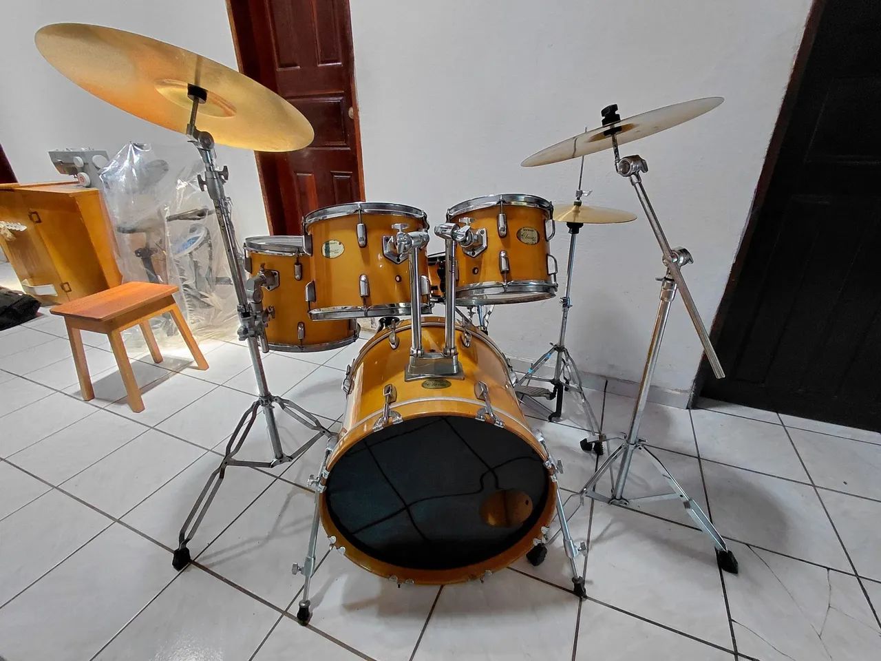 Bateria Acústica Completa - Foto 4