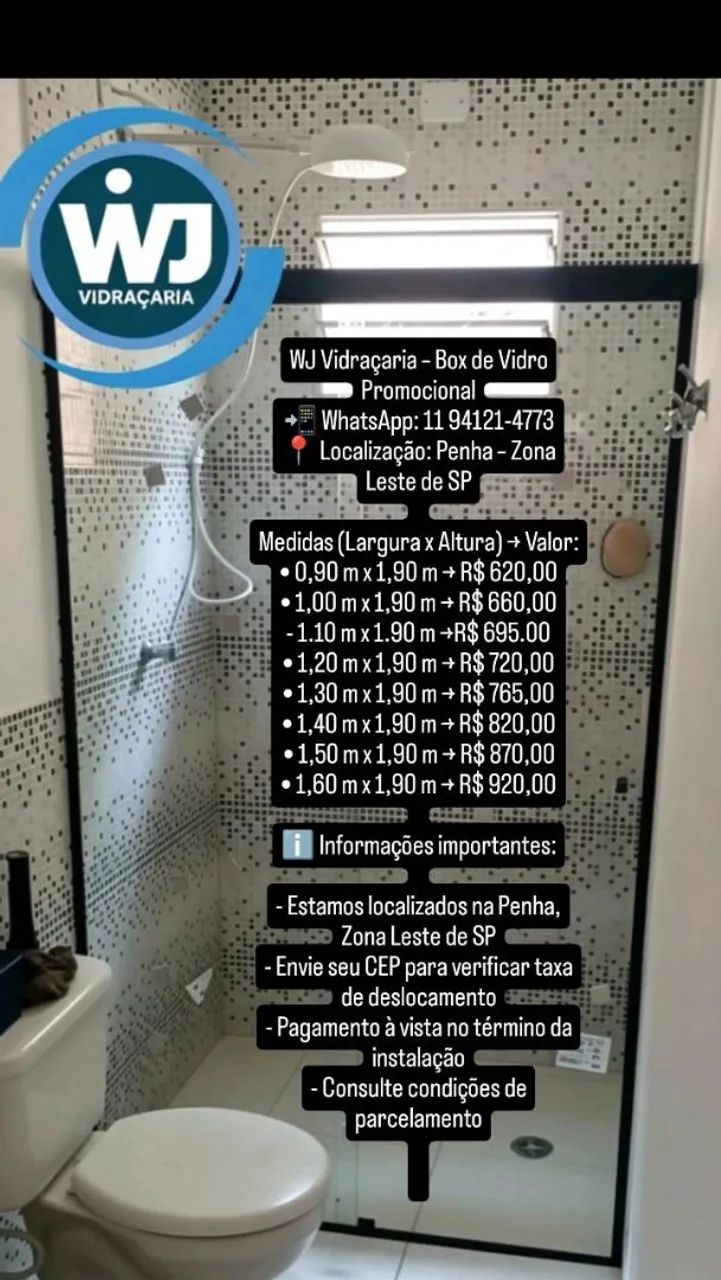 Box de Vidro 