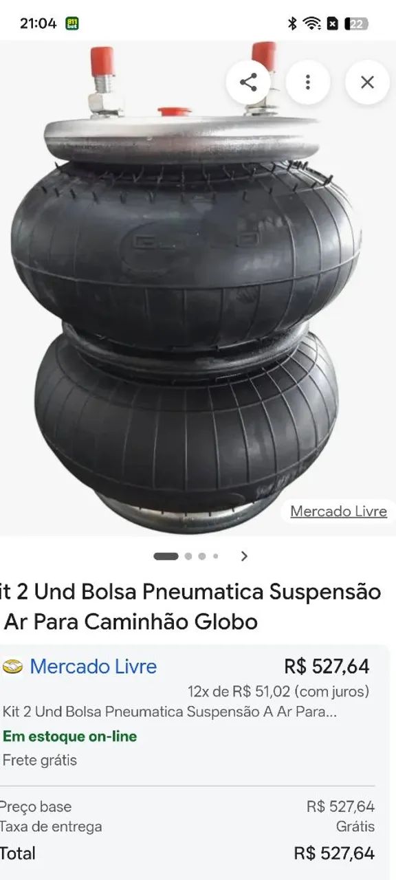 Bolsa de Ar caminhão / veículo. - Foto 3